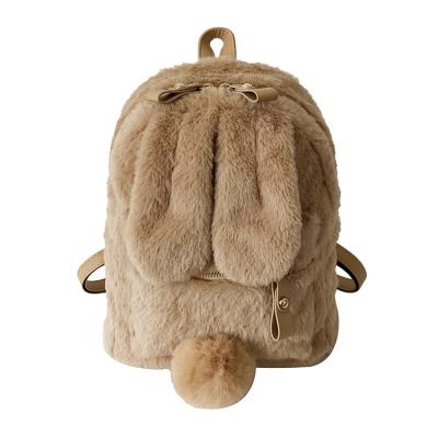 China Other Factory Fashion Girls Cute Bunny Bag Nice Quality Preschool School Bag Kids Plush Backpack for sale