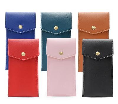 China Waterproof Hot Sell Pu Leather Stationery Case Pen Storage Bag  Simple Student Pencil Protective Cover Pen Pouch for sale