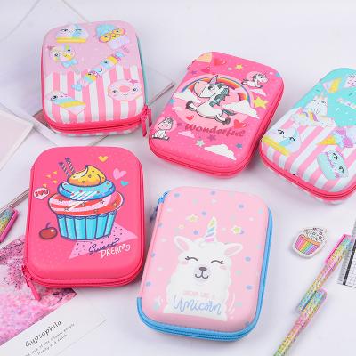 China Fashionable Multi Function Pencil Case Factory Custom Kids Pencil Case Set Organizer Geometry Box For Girls for sale