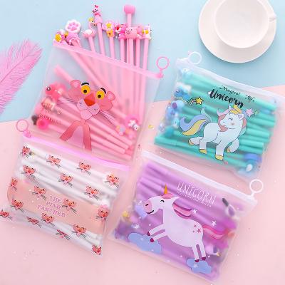 China Normal Hot Sale Jps Odm Kugelschreiber Kawaii Cute 20pcs Cartoon Gel Pen Set For Student for sale