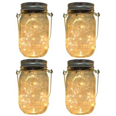 China heatable glass mason jar with lids and without straws for solar mason jar lights for sale