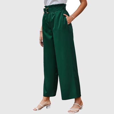 China Custom OEM Clothing Autumn Women Anti-pilling Fashion Pants Spring And Wide Leg Pants For Ladies for sale