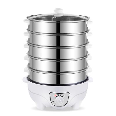 China Multilayer electric steamer factory wholesale 3 tier tiered electric food pot steamer for sale