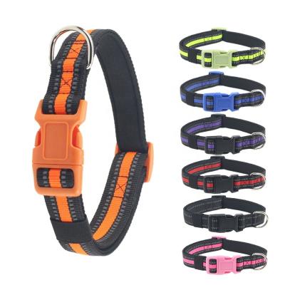 China Wholesale Eco-Friendly Designer Pet Airtag Collar Large Reflective Dog Charm Training Thoughtful Dog Collar for sale