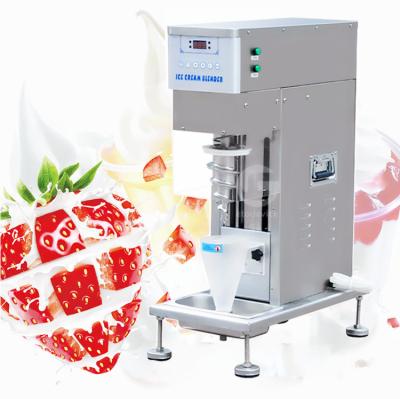 China Real snack factory CE swirl drill ice cream mixer fresh ice cream machine/swirl frozen yogurt/fruit ice cream machine for sale