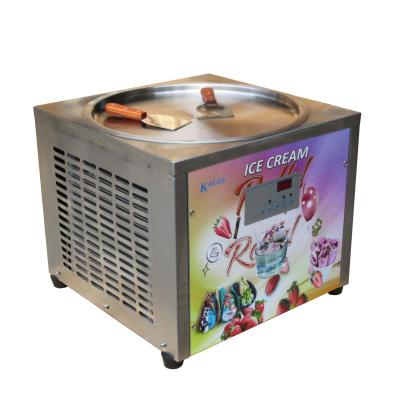 China New Product Easy High Operation Single Pan 50Cm Fried Ice Cream Machine Thailand Ice Cream Roll Maker for sale