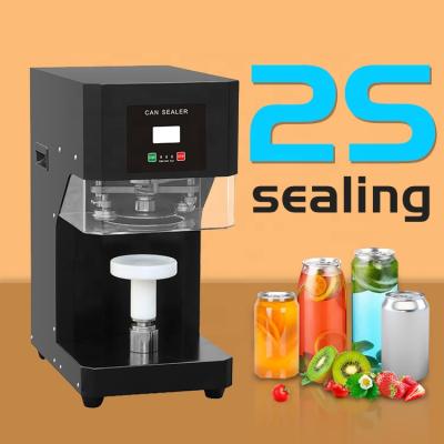 China New Food Rise Automatic Plastic Tin Can Sealing Machine Aluminum Can Sealer for sale