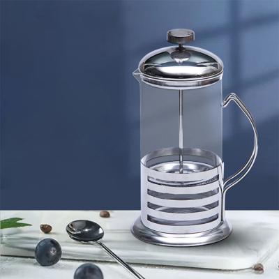 China WITH LID Coffee Maker Wholesale Fashionable Stainless Coffee Pots Filter LID Europe French Press With Handle for sale