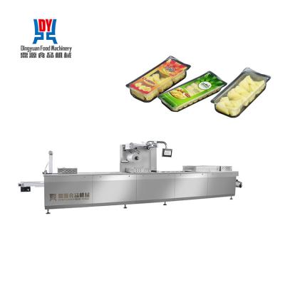 China Thermoformer stretch film food packaging machine for fresh desert for sale