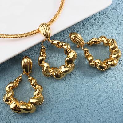 China Good Quality Yueming Jewelry Wholesale 18K Gold Plated Cheap Price Dubai Bridal Jewelry Sets Jewelry for sale