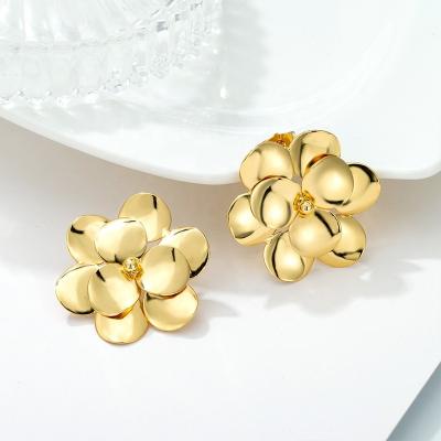 China High Quality Yueming Jewelry Fashion Natural Drop Shaped Gold Plated Earrings Set for sale