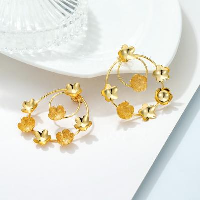 China High Quality Jewelry Fashion High Quality Yueming Gold Plated Earrings Set For Women for sale