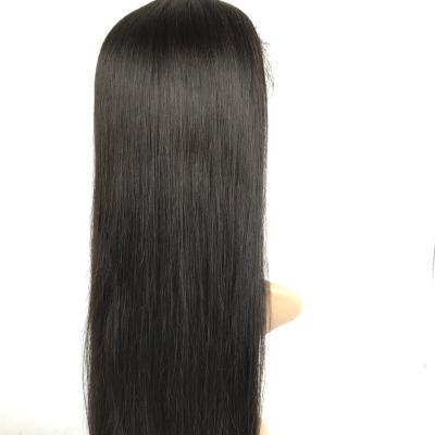 China Silky Straight 360 Wigs Brazilian Virgin Hair Wig For Black Women Pre Plucked Hairline Bleached Knots With Baby Hair for sale