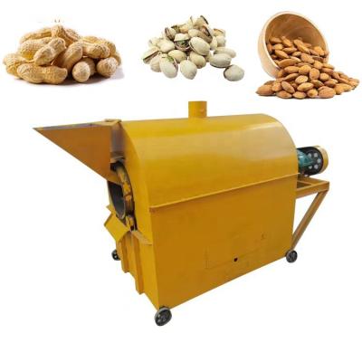 China Snack food factory Automatic Commercial Nuts And Seeds Roasting Machine Auto Industrial Gas Nut Seed Rotary Drum Roaster Price For Sale for sale