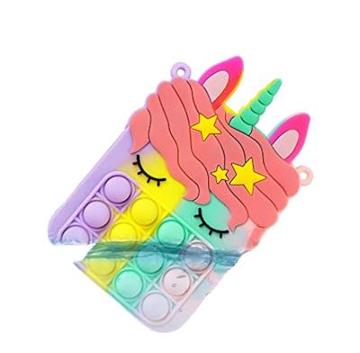 China 2021 Latest Labor Design Fashion Cartoon Mini Kids Fidget Cute Silicone Pop It Pinch For Little Girl for sale