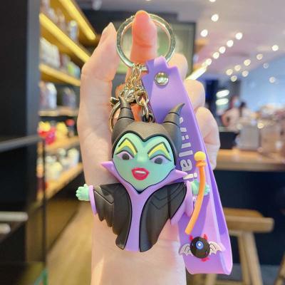 China Silicone Top Selling New Fashion Cartoon Gift Thug Witch Key Chain Halloween Pendant Key Chain for sale