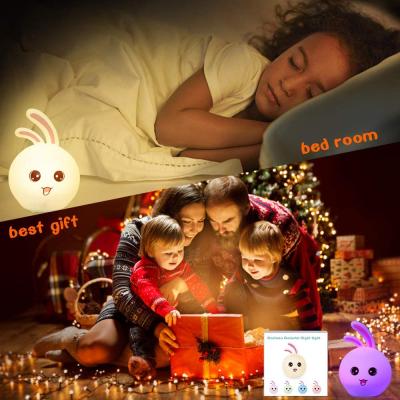 China Modern Tik tok 2021 hot drop shipping soft silicone crib lamp multicolor led baby night light for sale