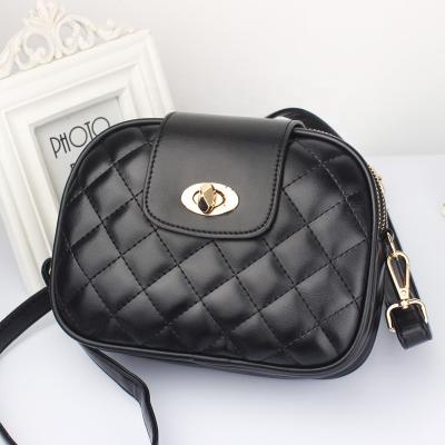 China Fashion Three-Layer Rhombic Zipper PU Small Purses Cross Shoulder - Body Handbags Lady Bags for sale