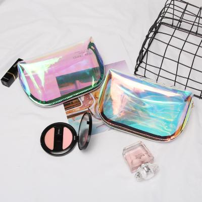 China Fashion Custom Logo Cute Small Portable Travel Make Up Cosmetic Bag With Zipper for sale