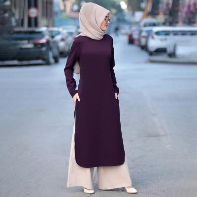 China 2022 Middle East Muslim Women's Clothing Long Two Piece Set Evening Fashion Dress Muslim Dress Set for sale