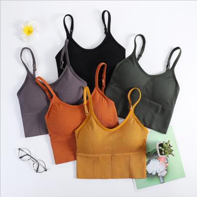 China QUICK DRY Manufacturers Lead Sales Chest Cami Sports Wrapped Chest Girl Women Invest Seamless Bra Tube Top for sale