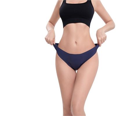 China Anti-Bacterial OEM Reusable ECO Friendly Breathable Super Stretchy Seamless Thong Menstrual Underwear Menstrual Panties for sale