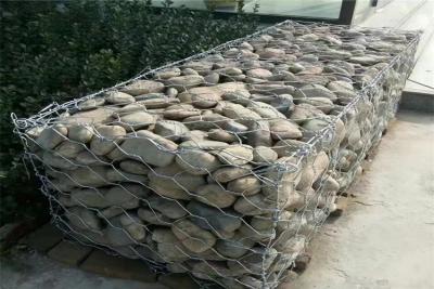 China 3x1x1m Revestido de PVC Gabion Box Twist Rock Cage Pared de contención en venta