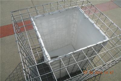 China Galfan, das Gabions-Felsen-Kasten 100x100mm Mesh Boxes For Stones beschichtet zu verkaufen