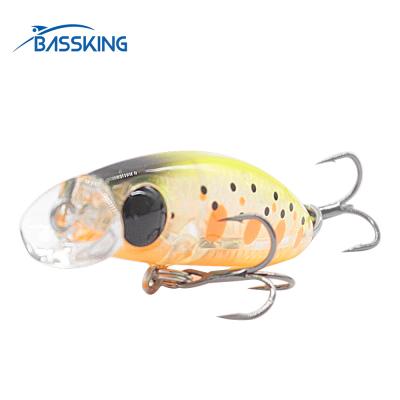 China BASSKING Floating Minnow Fishing Lure 4cm Eye 2.8g High Quality Hard Groundbaits For Big Saltwater Eye Minnow Wobblers HL448 for sale