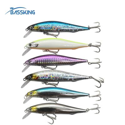 China BASSKING Plastic Floating Minnow Fishing Lure 130mm Quality 13g Bait Wobblers Salwater Artificial Plastic Hard Fishing Tackle For Bass for sale