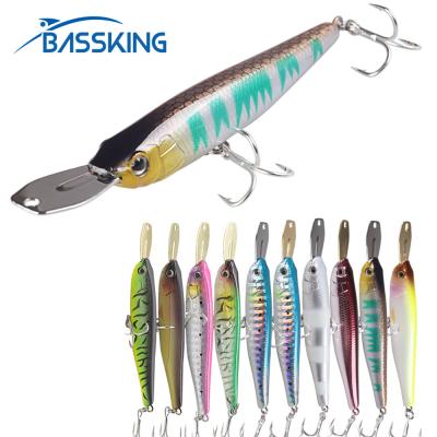 China Hot Mockup Plastic Artificial Sinking Hard Bait 3D Bassking Eyes Plastic Wobblers 7cm Fishing 8.5g Lure for sale