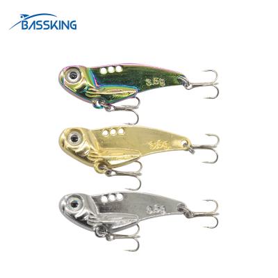 China BASSKING Metal VIB Fishing Artificial Lure 3.5g 35mm Metal Jig Vibration Bait Articulos De Pesca Isca For Zander Winter for sale