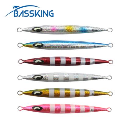 China BASSKING Metal Jig Fishing Lure 60g 80g 100g 120g 140g 160g 200g Luminous Metal Lure Hard Bait Fishing Lead Fish Tackle for sale