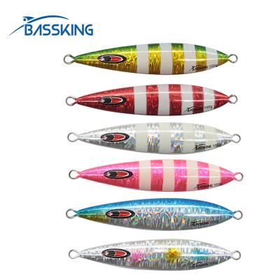 China HOT Selling Metal BASSKING BASSKING J003 Saltwater Lure Metal Bait 60g 80g 100g 160g 200g Hard Artificial Slow Baiting Bait Jig J003 for sale