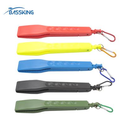 China BASSKING Fish Grab Plastic Fishing Pliers With Carabiner Retention Rope Fishing Tool Lip Grip Carp Fishing Tackle Approx.21.5cm Portable Gear for sale