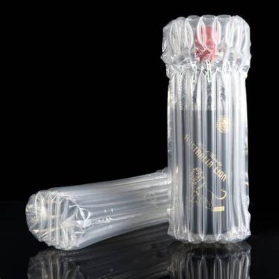 China Portable Red Wine Air Column Roll Air Column Wrap Inflatable Wine Bottle Protect Yourself for sale