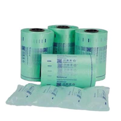 China Factory offer shockproof biodegradable strong colorful air cushion film wrap bubble bags with free sample for sale