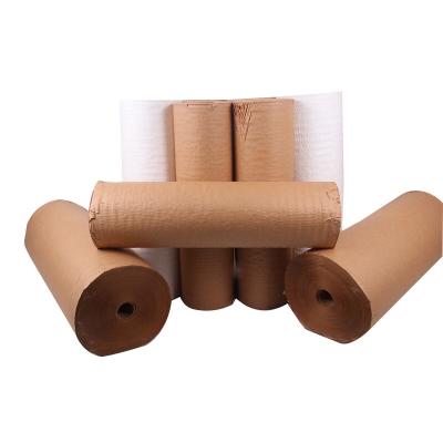 China 2021 Eco - Friendly Honeycomb Paper Envelope Stock Protective Brown Paper Roll for sale