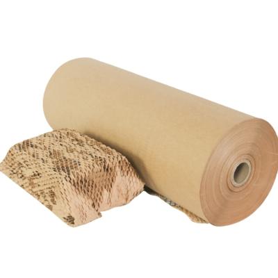 China Recyclable Kraft Honeycomb Paper Cushion Filling Honeycomb Packaging Packaging for sale