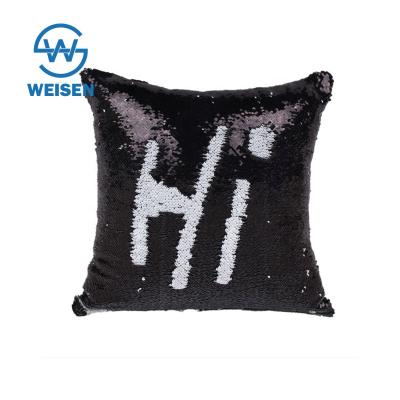 China Wholesale Reversible 5Mm Sequin Pillow Cover Case Travel Waterproof Decorative Pillow Case Cove for sale