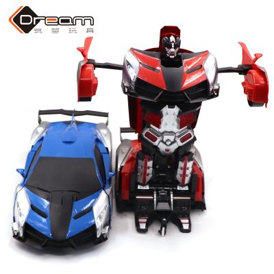 China 2.4G rc toy manufacturer rc deformation remote control cars toys china remote control robot car toy for kids for sale