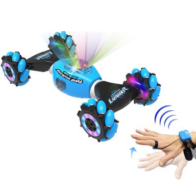 China Children's Toy Vehicle 2.4G 4WD Gesture Induction Hand Control Drift Double Sided Remote Control RC Drift Car for sale