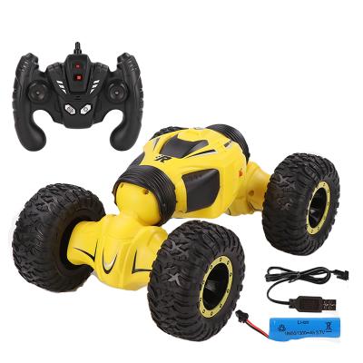 China Hot Sale 2.4G Kid's Electric Toy 2.4Ghz RC Remote Control Double Sided Stunt Vehicle Remote Control Offroad Drift Twisting Car for sale