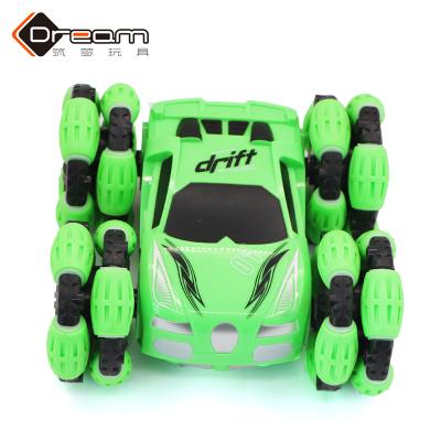 China New 2.4G Professional Electric Remote Control 2.4G Flexible Rolling Dual Sided 360 Sided Rotating Children's Toy Stunt Car for sale