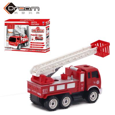 China Disassembly engineering fire truck toy car set latest arrival big firefighting toy car kids rescue vehicle plastic diy set for sale