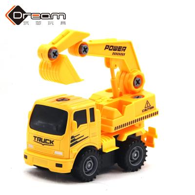 China Disassembly Engineering Car Toy Build Your Own Assembling Car DIY Construction Truck Toy With Tools For Boys for sale