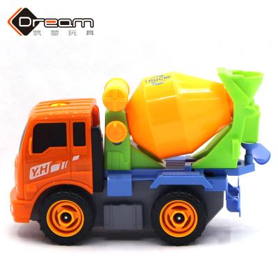 China Disassembly engineering gift wholesale educational toys car toy children diy disassembly assembly engineering mixer truck car toy for sale