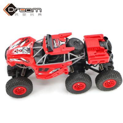 China Sale 2.4G rc stunt car 1:16 six-wheel top drive remote control off-road climbing toy for sale