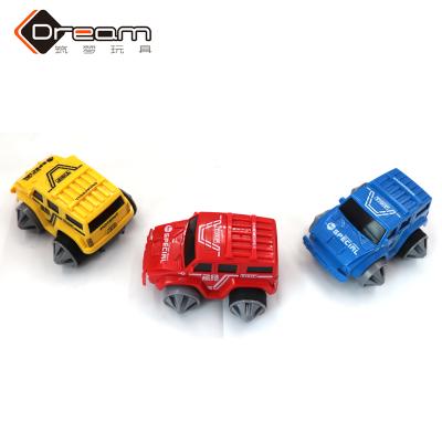 China Best Quality Eco - Friendly Material Plastic Inertial Off - Road Vehicle Pull Back Car Toys Model For Children Presents for sale