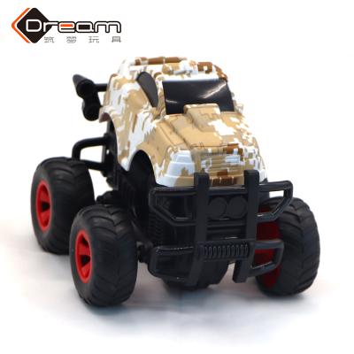 China Eco-friendly Material Children's Toy Trucks Camouflage Big Color Four Wheel Drive Car Off-Road Inertia Toys for sale